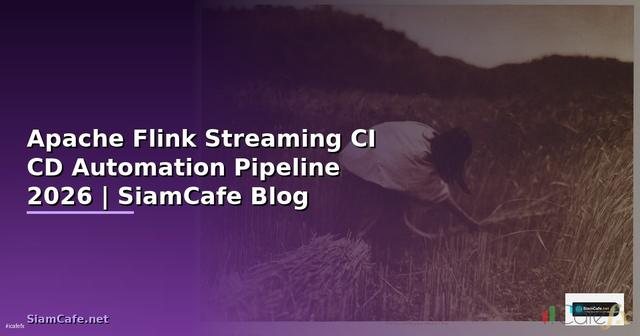 Apache Flink Streaming CI CD Automation Pipeline