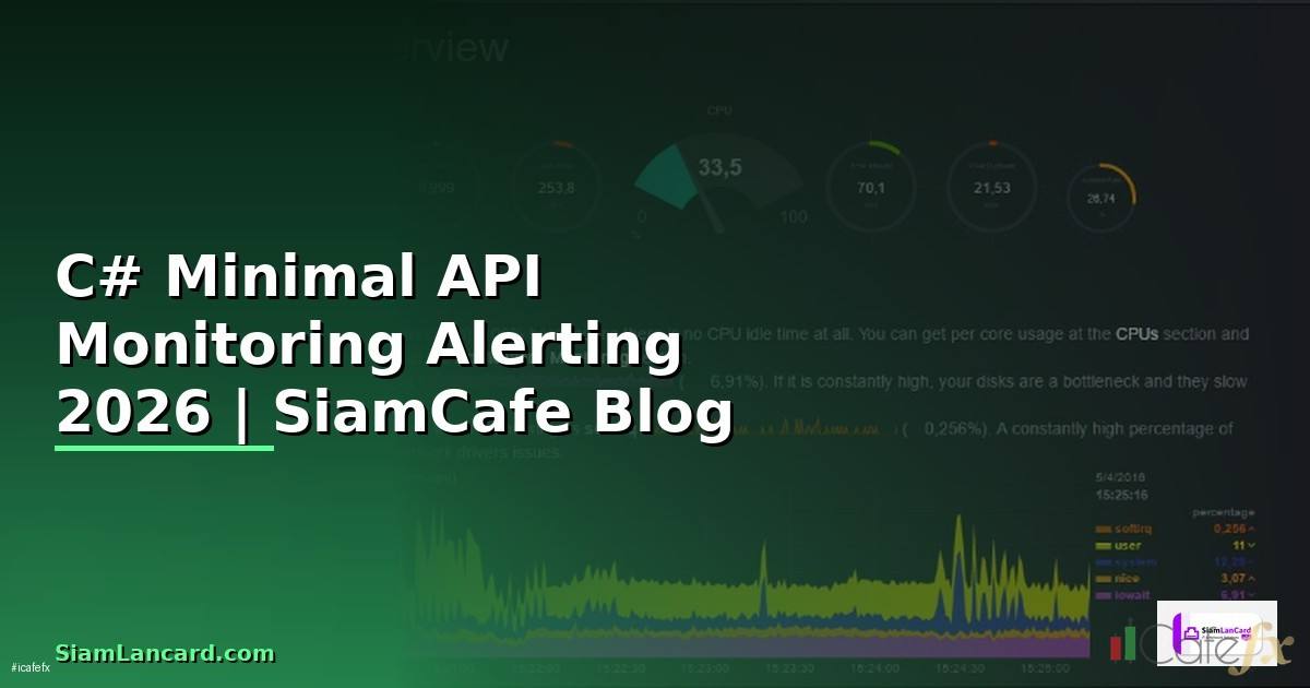 C# Minimal API Monitoring และ Alerting