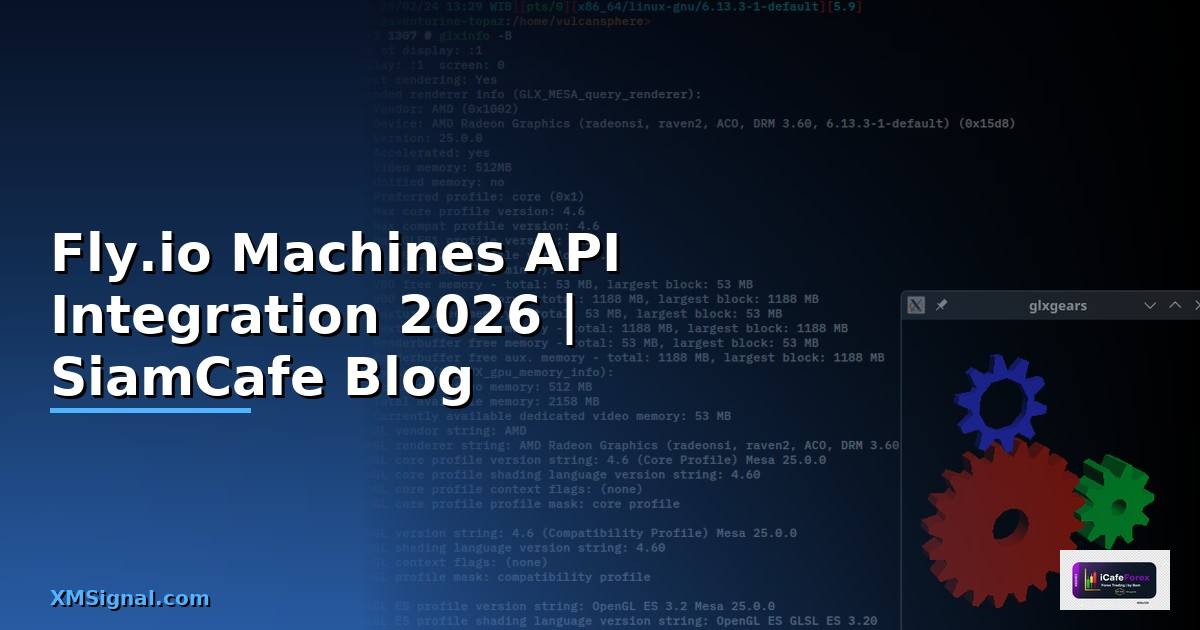 Fly.io Machines API Integration เชื่อมต่อระบบ