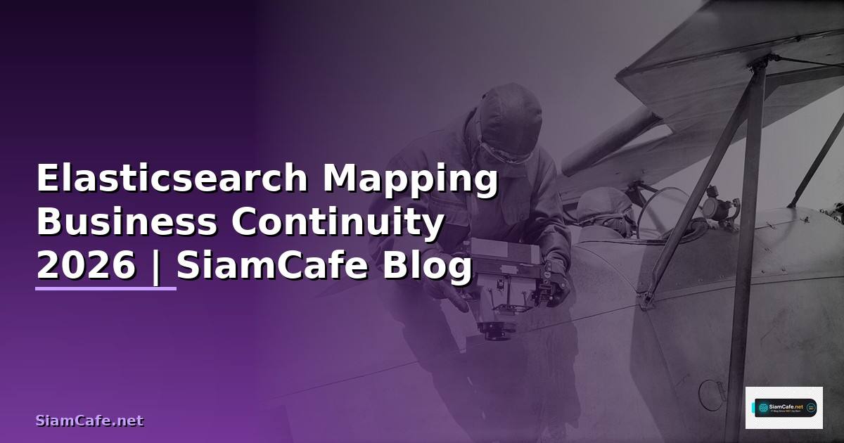 Elasticsearch Mapping Business Continuity