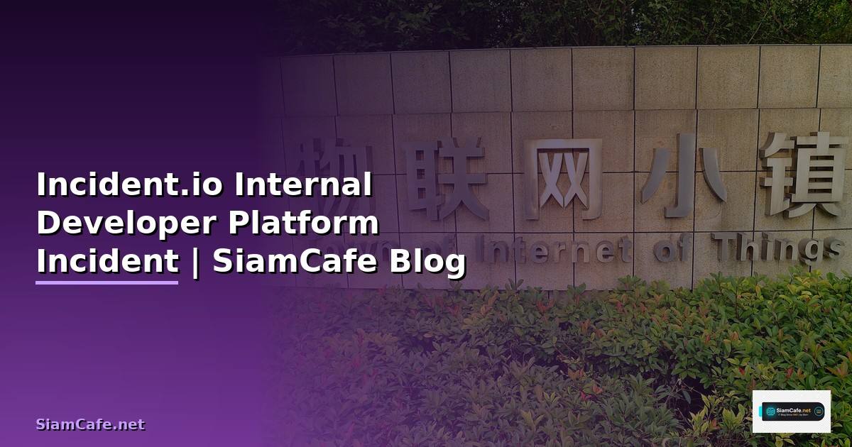Incident.io Internal Developer Platform — จัดการ