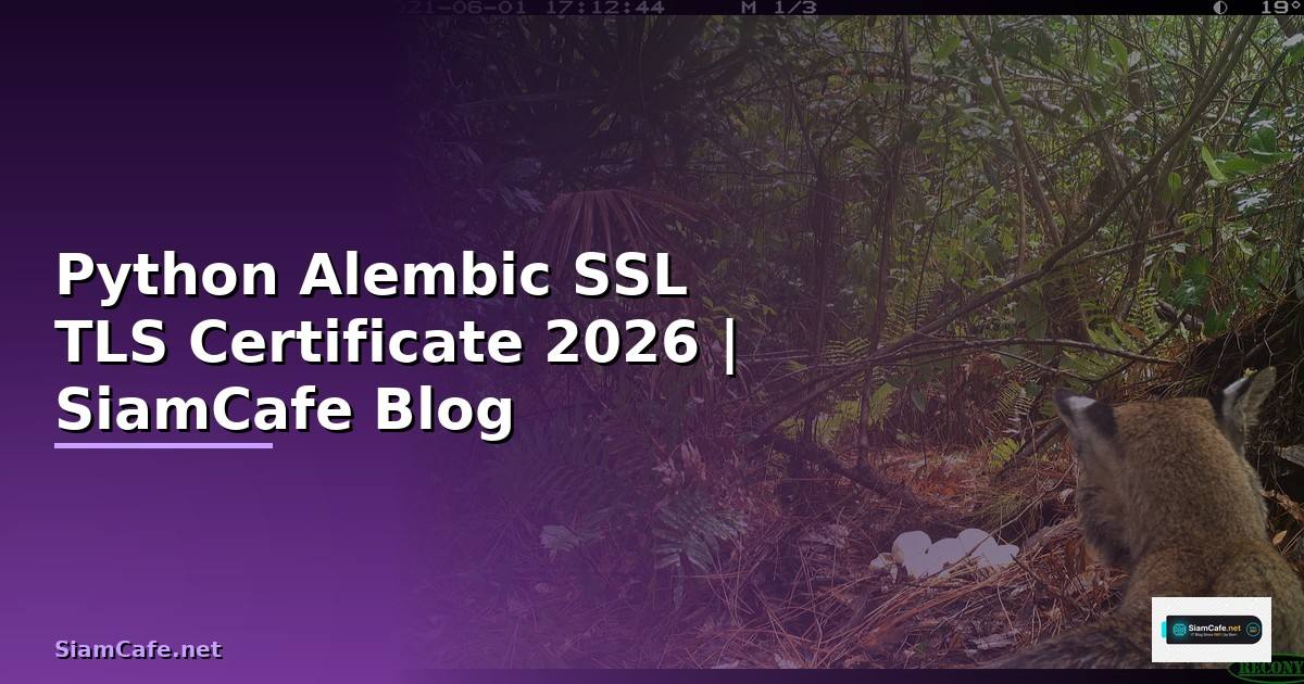 Python Alembic SSL TLS Certificate