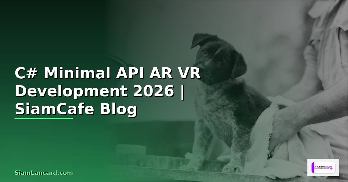 C# Minimal API AR VR Development
