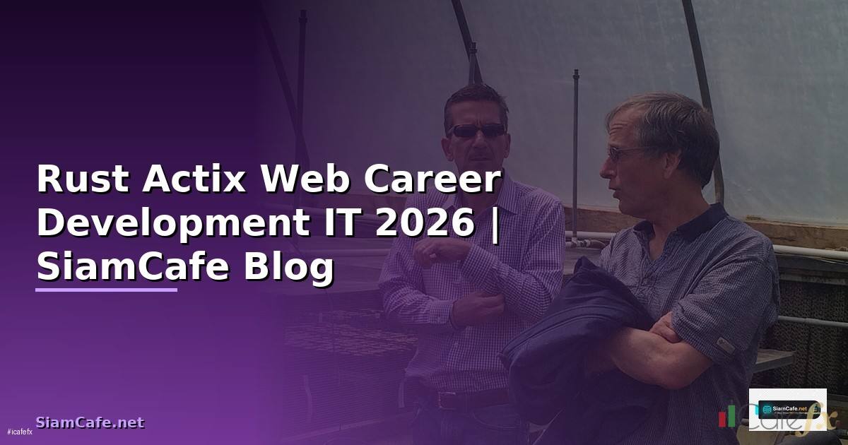 Rust Actix Web Career Development IT