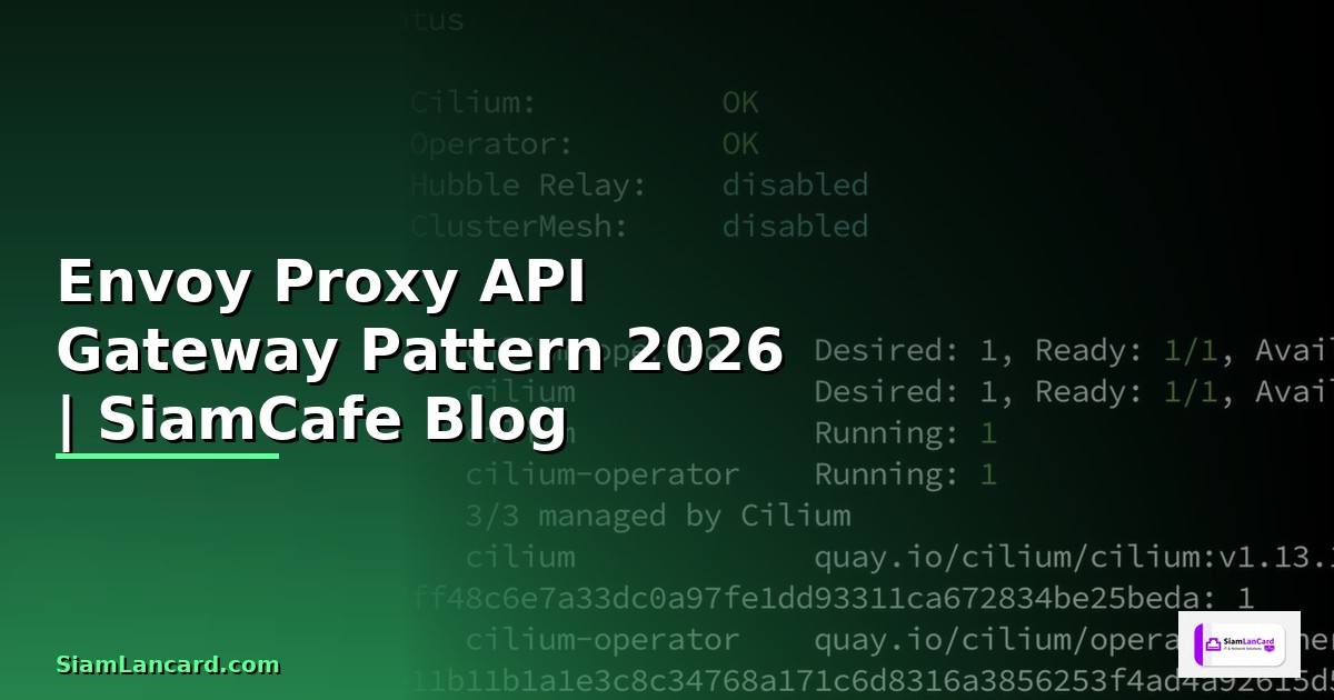Envoy Proxy API Gateway Pattern