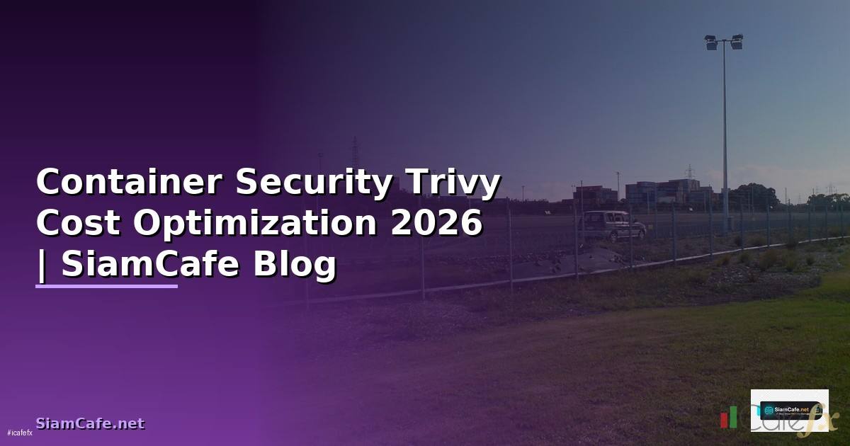 Container Security Trivy Cost Optimization