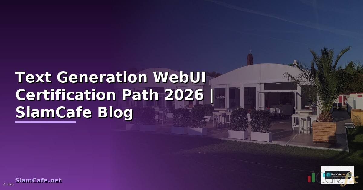 Text Generation WebUI Certification Path