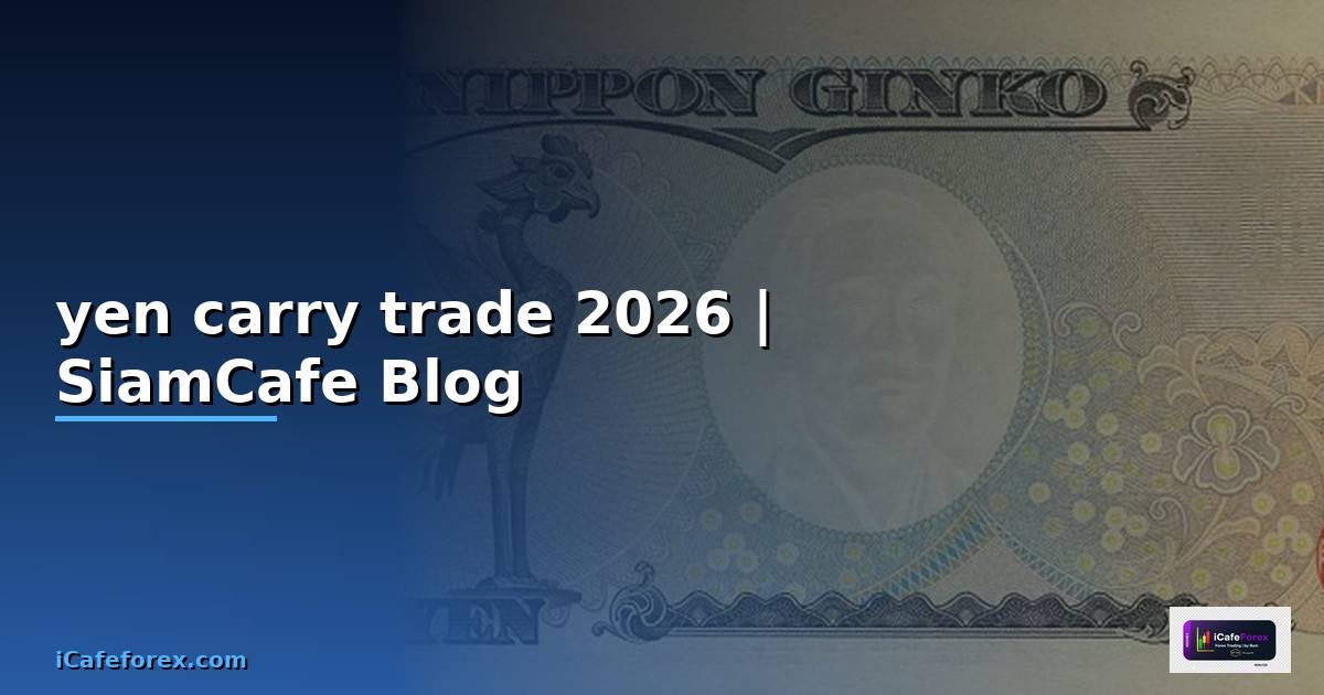 yen carry trade คืออะไร