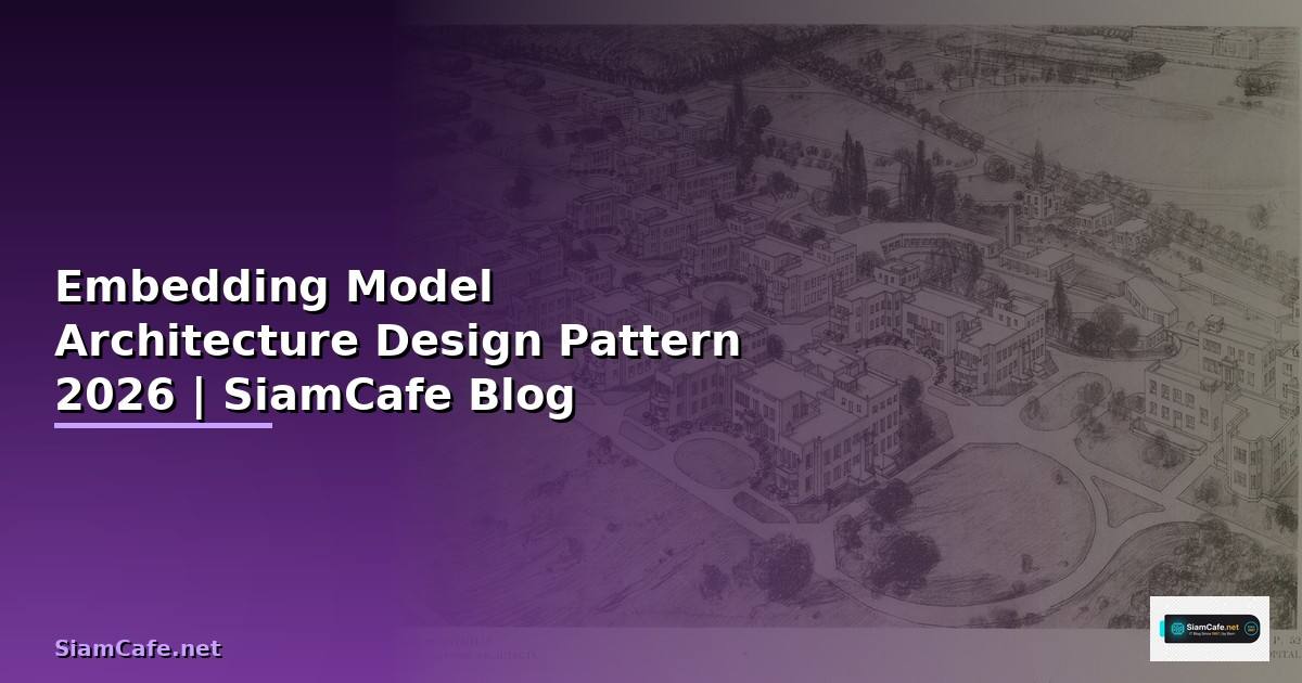 Embedding Model Architecture Design Pattern — คู่มือฉบับสมบูรณ์ 2026