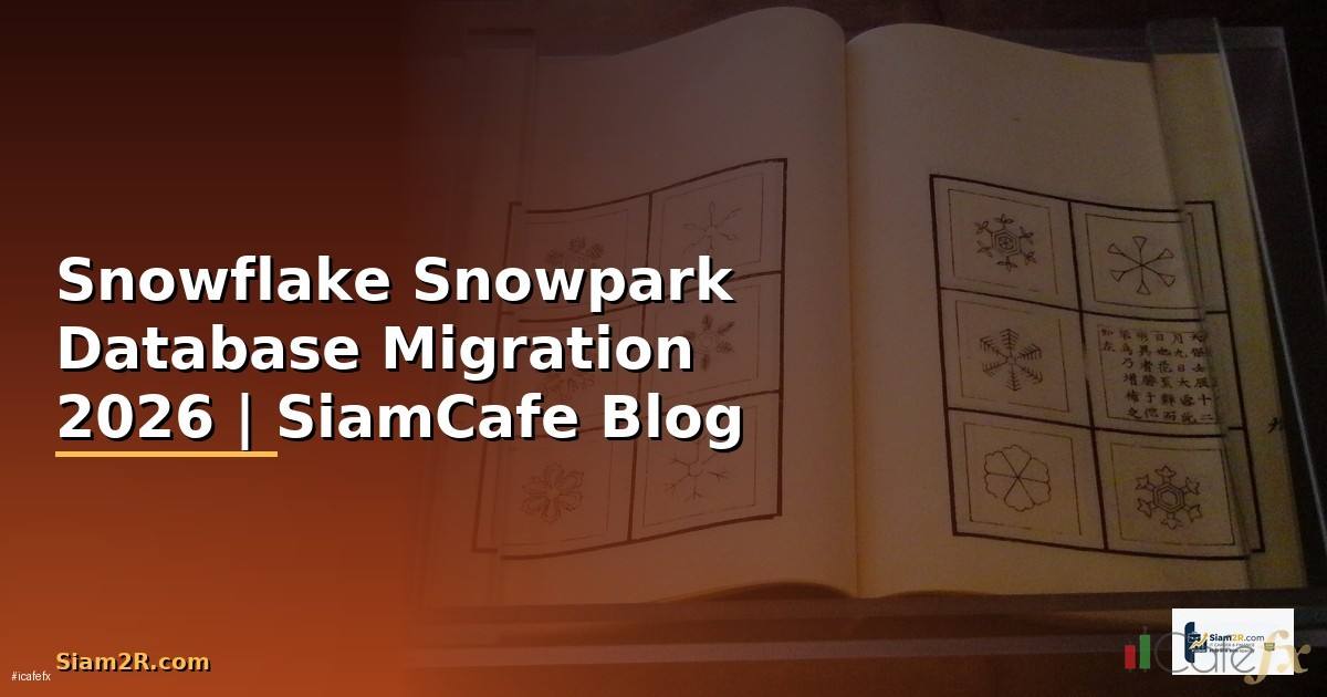 Snowflake Snowpark Database Migration — คู่มือฉบับสมบูรณ์ 2026