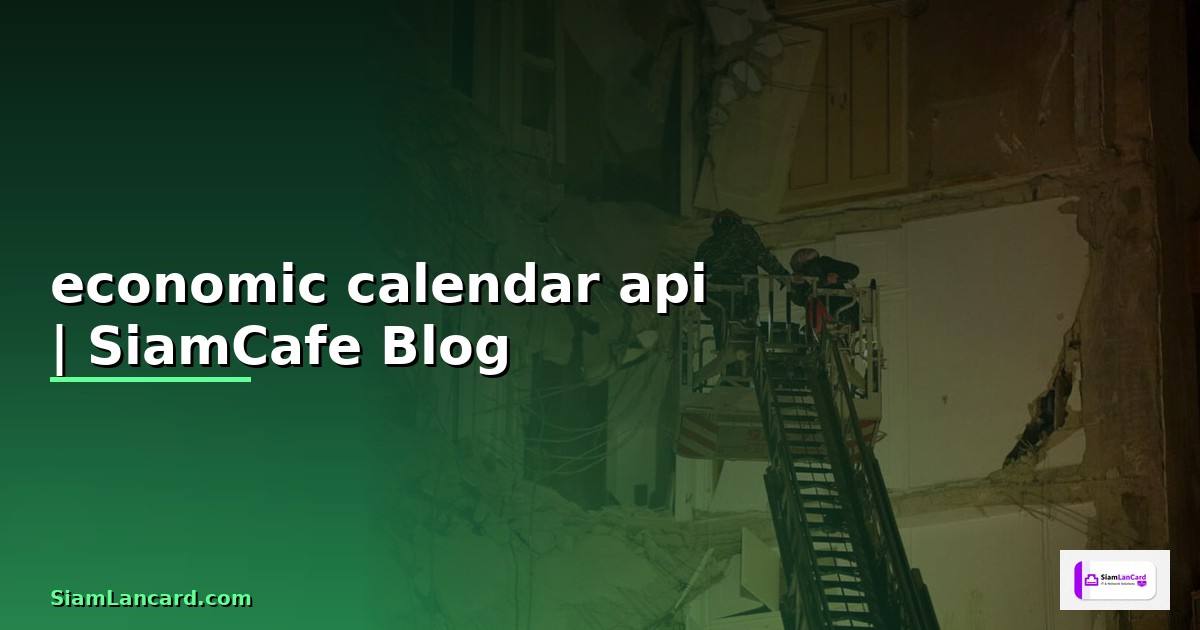 economic calendar api