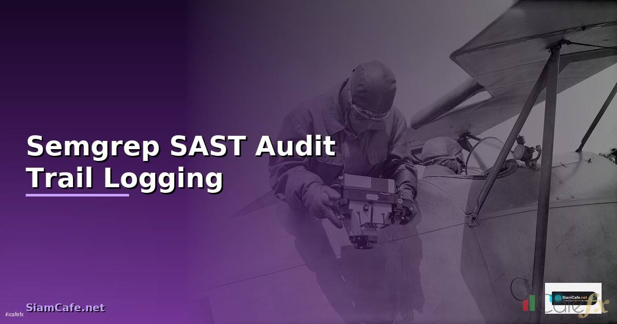 Semgrep SAST Audit Trail Logging —