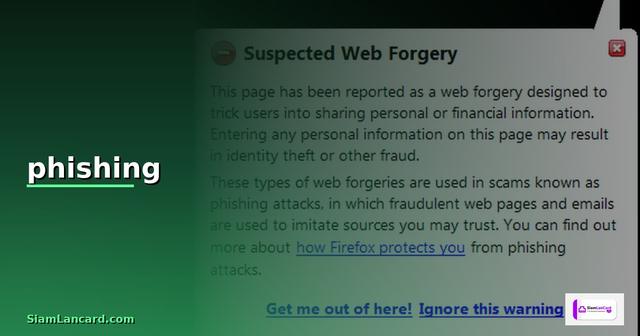 การหลอกลวงแบบฟิชชิง phishing คือ —