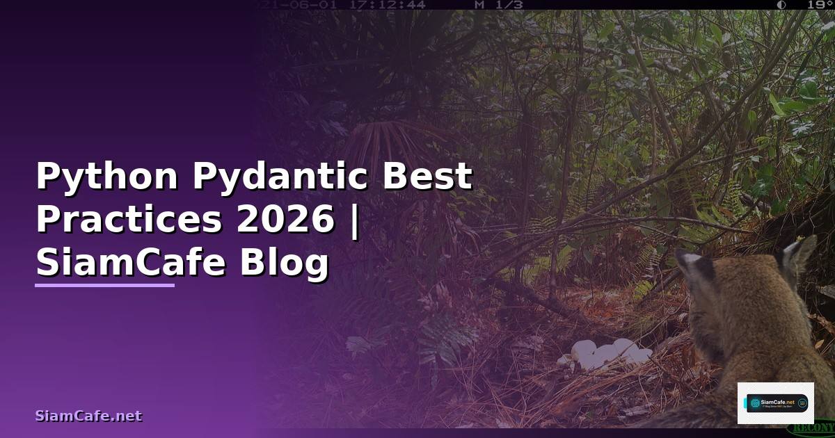 Python Pydantic Best Practices ที่ต้องรู้