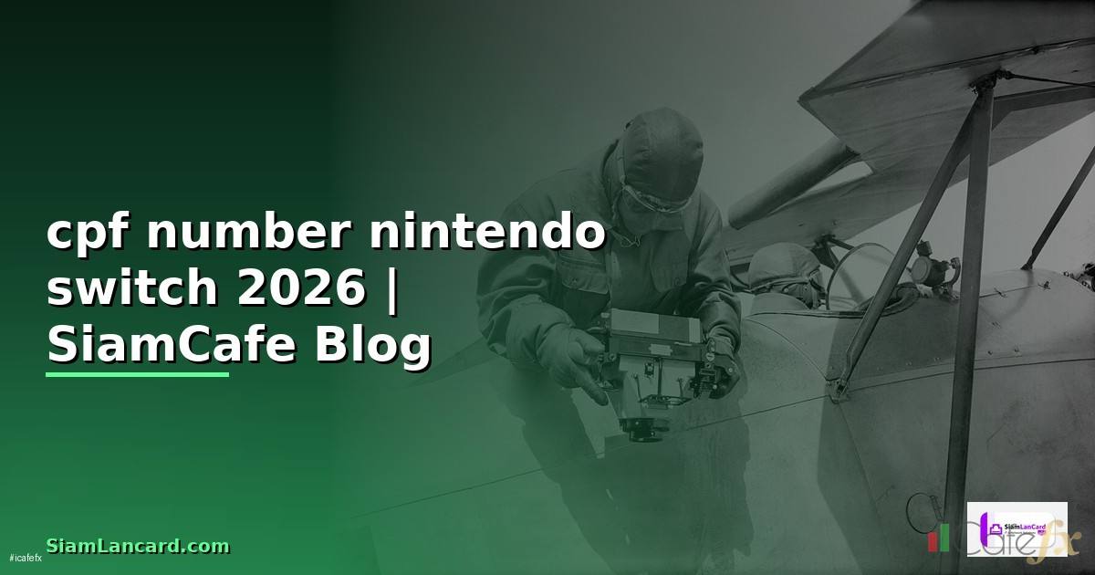 cpf number คือ nintendo switch