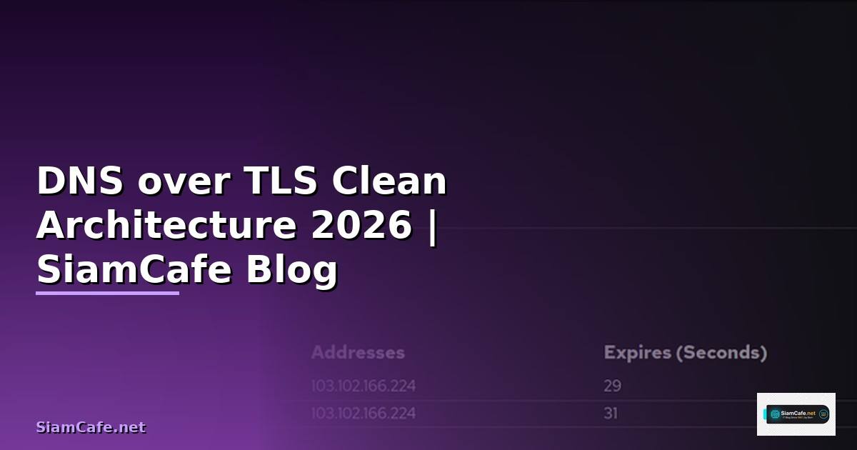 DNS over TLS Clean Architecture