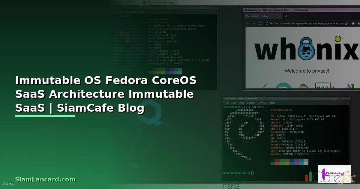Immutable OS Fedora CoreOS SaaS Architecture — ระบบปฏิบัติการแบบ Immutable สำหรับ SaaS