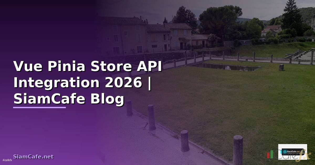 Vue Pinia Store API Integration เชื่อมต่อระบบ