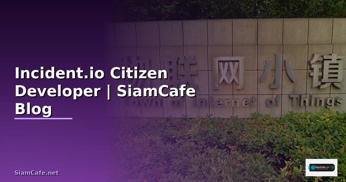 Incident.io Citizen Developer