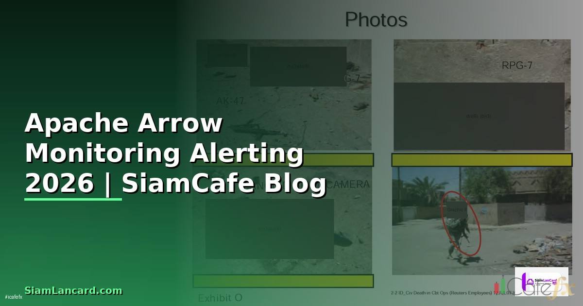 Apache Arrow Monitoring และ Alerting — คู่มือฉบับสมบูรณ์ 2026