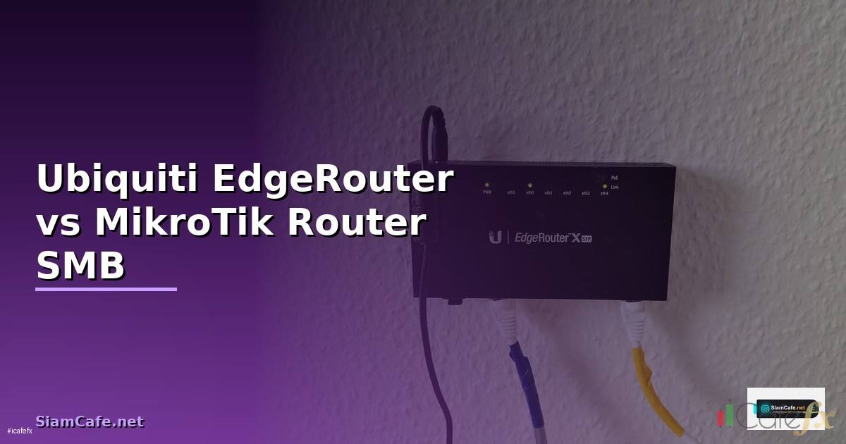 Ubiquiti EdgeRouter vs MikroTik เปรียบเทียบ Router สำหรับ SMB