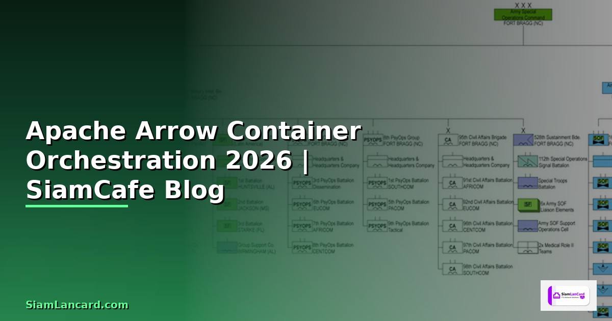 Apache Arrow Container Orchestration