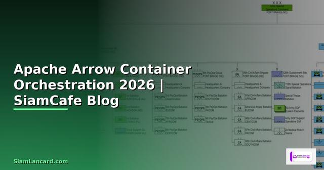 Apache Arrow Container Orchestration