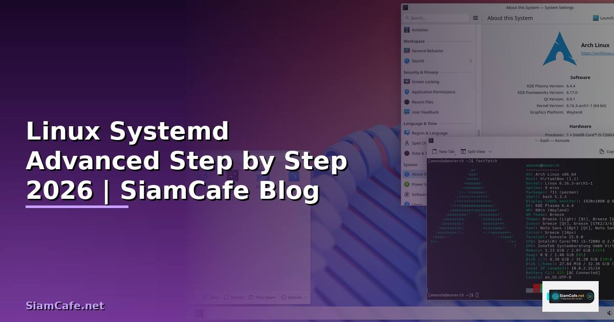 Linux Systemd Advanced สำหรับมือใหม่ Step by Step — คู่มือฉบับสมบูรณ์ 2026