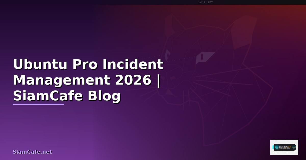 Ubuntu Pro Incident Management