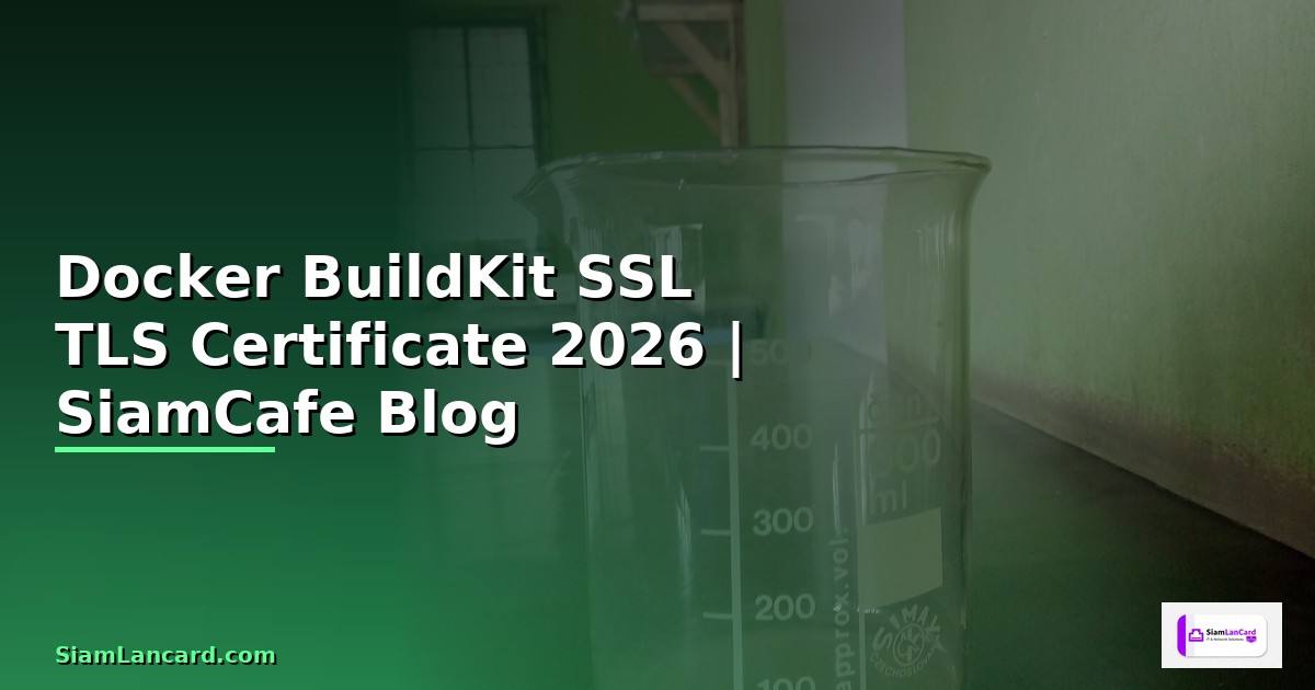 Docker BuildKit SSL TLS Certificate
