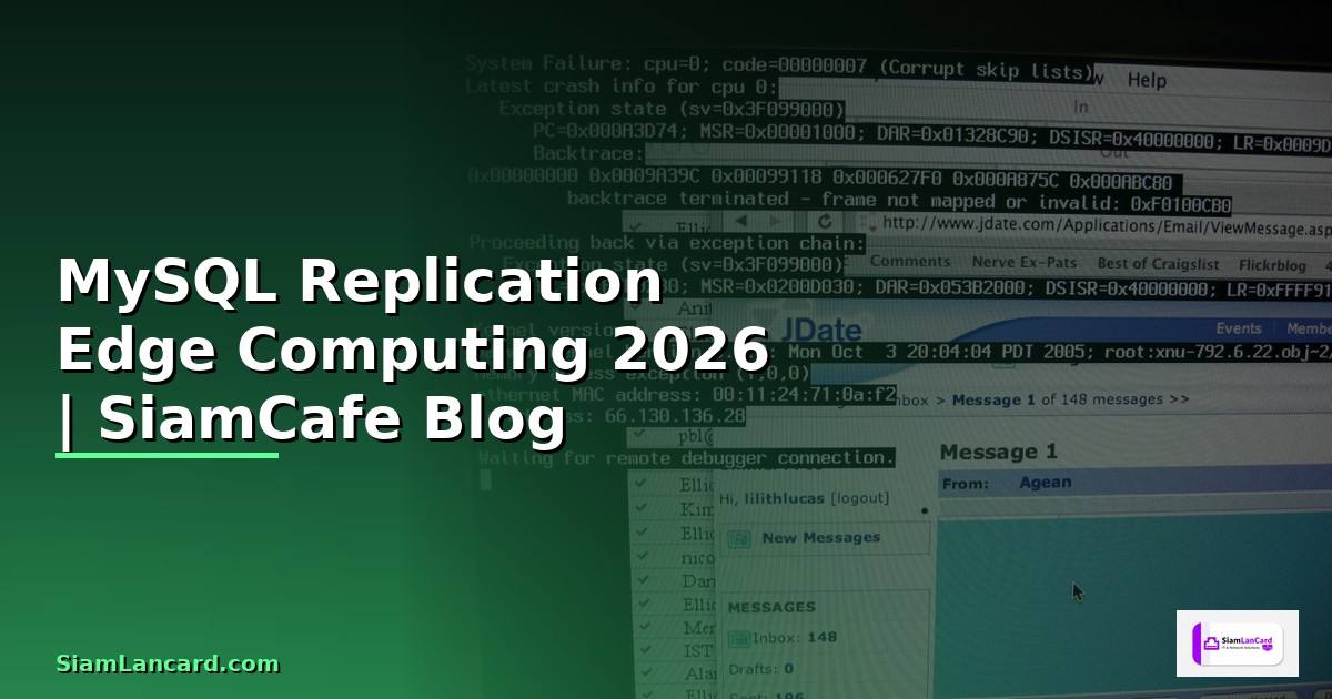 MySQL Replication Edge Computing