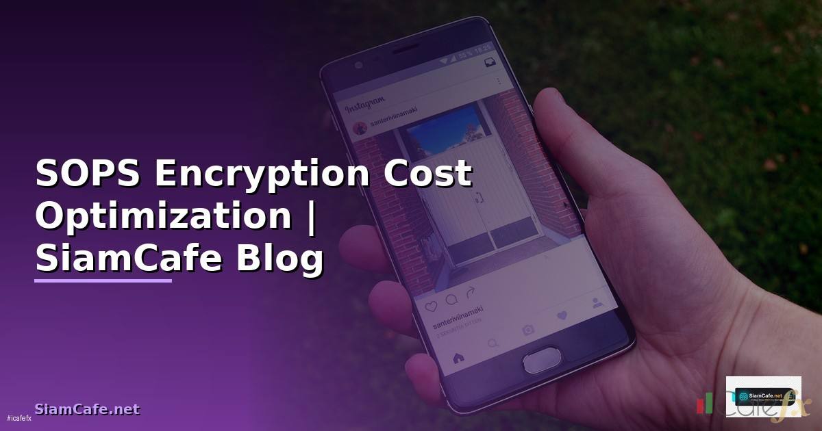 SOPS Encryption Cost Optimization ลดค่าใช้จ่าย