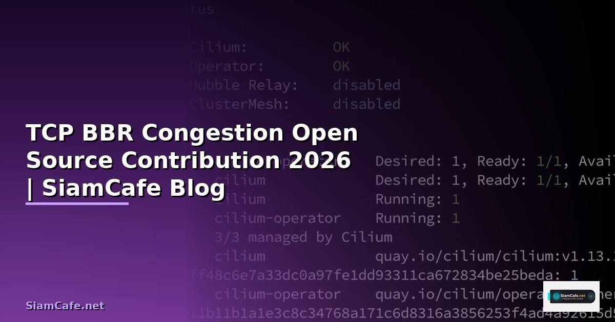 TCP BBR Congestion Open Source Contribution