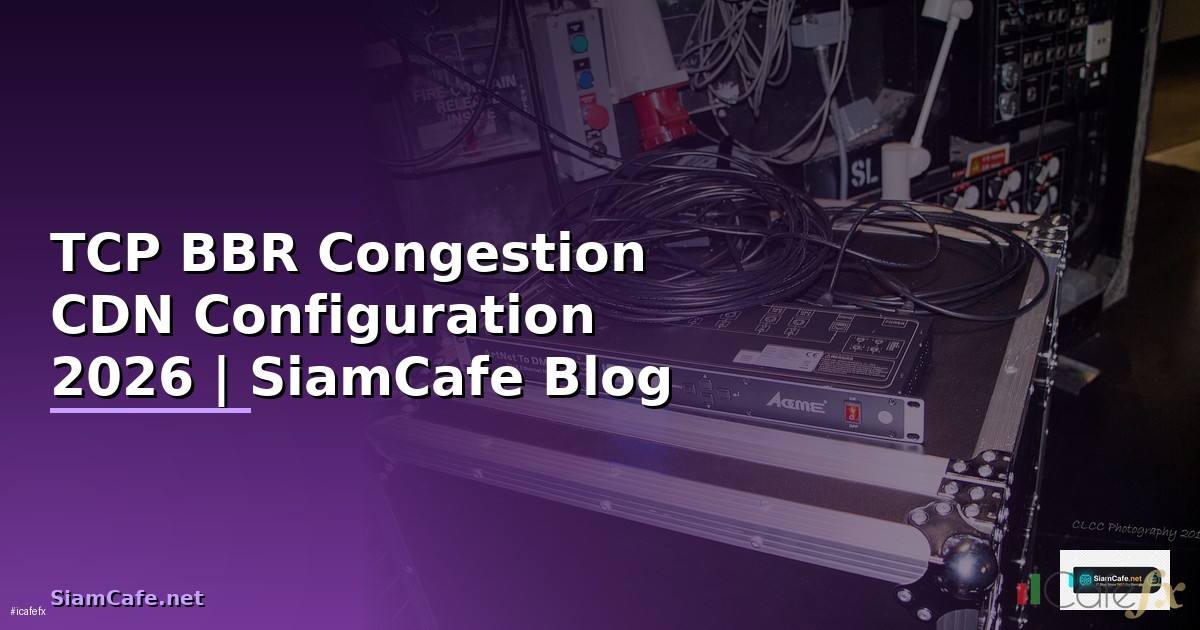 TCP BBR Congestion CDN Configuration