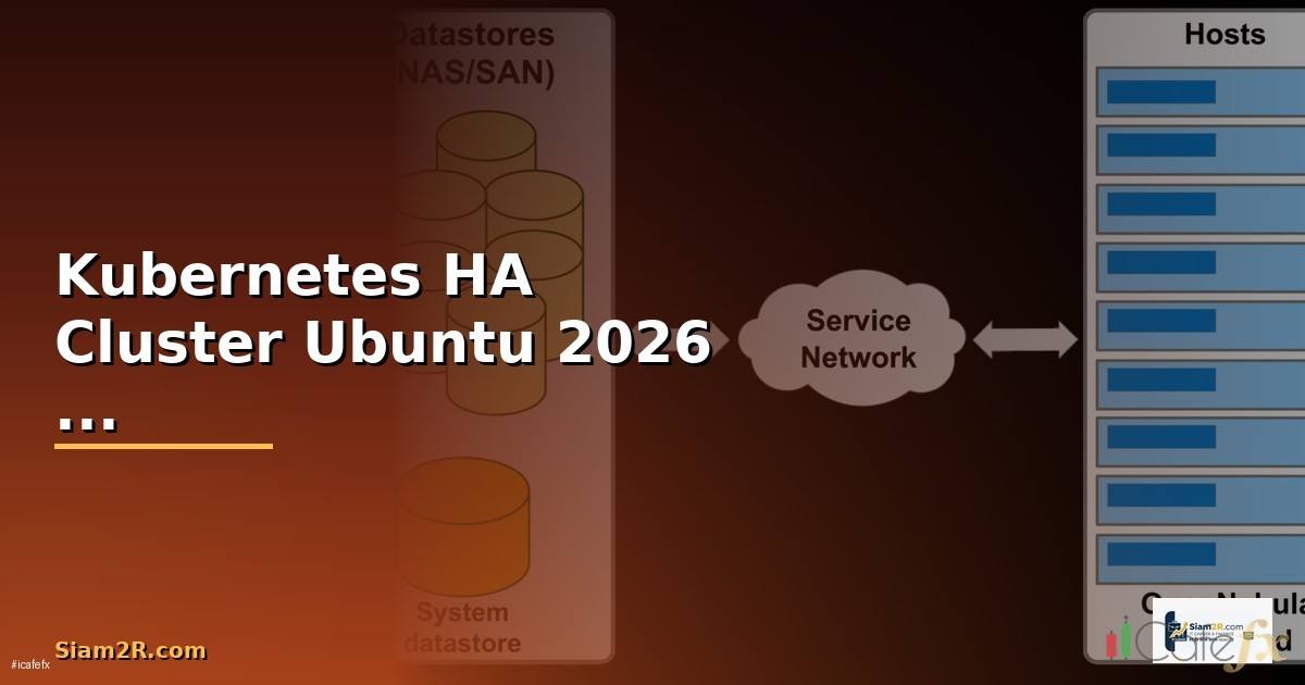 Kubernetes HA Cluster ติดตั้งบน Ubuntu 2026 — คู่มือฉบับส...