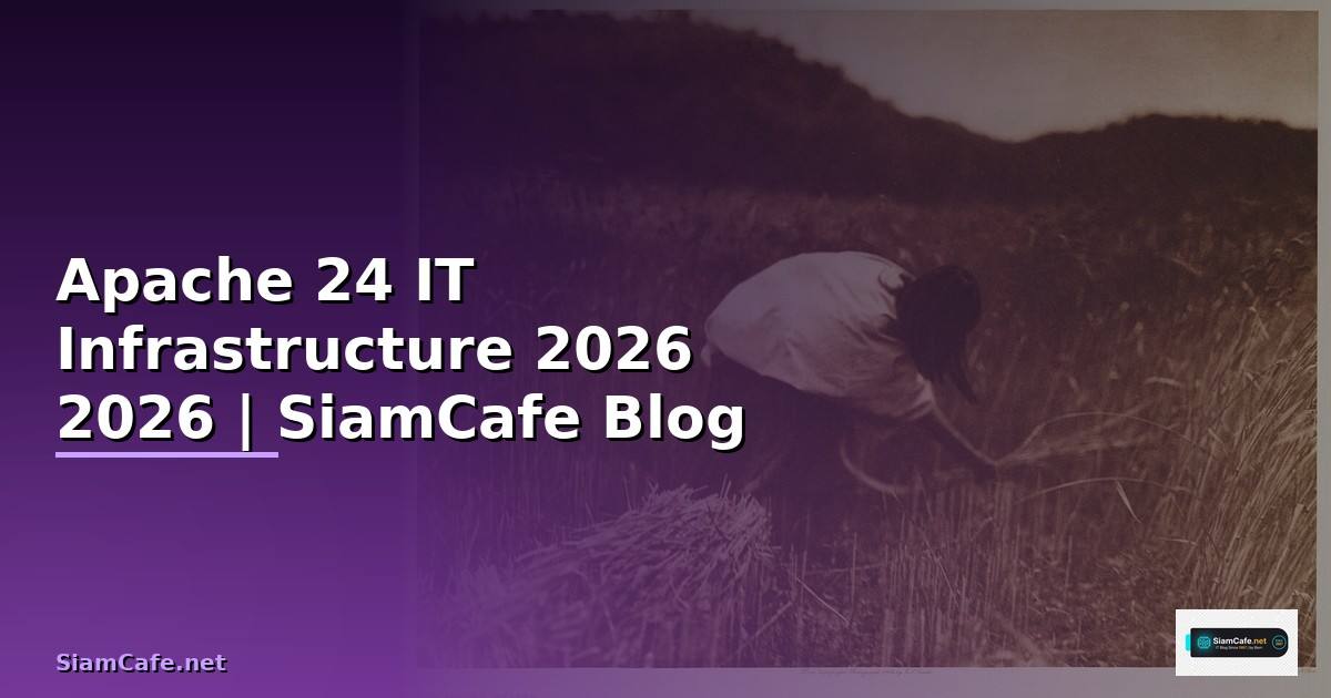 Apache 24 คืออะไร — คู่มือ IT Infrastructure 2026