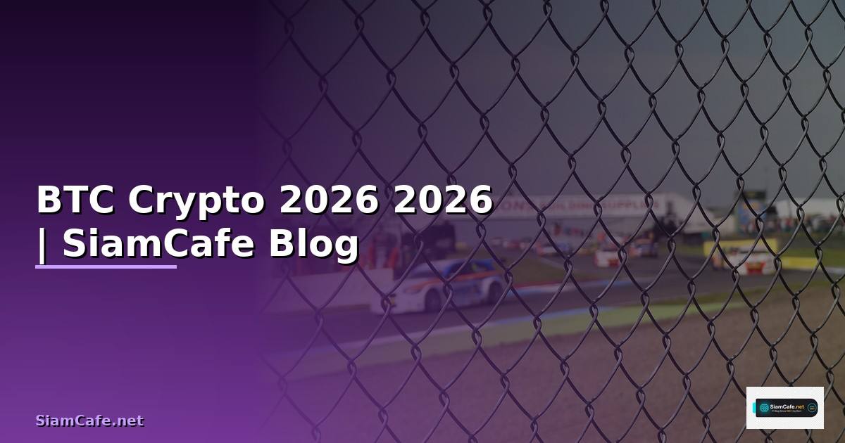 BTC บาท — คู่มือ Crypto ฉบับสมบูรณ์ 2026