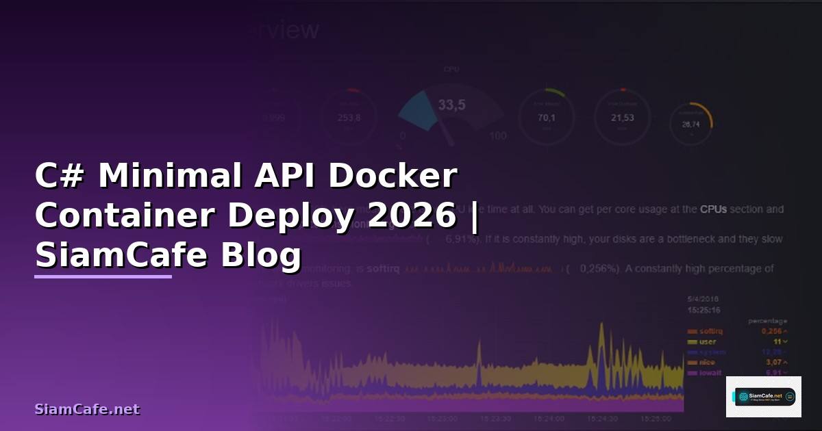 C# Minimal API Docker Container Deploy