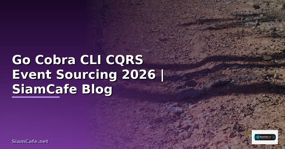 Go Cobra CLI CQRS Event Sourcing