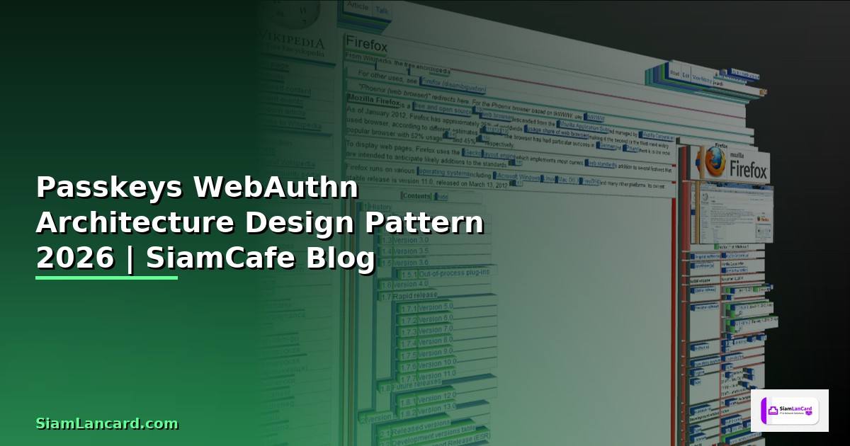 Passkeys WebAuthn Architecture Design Pattern