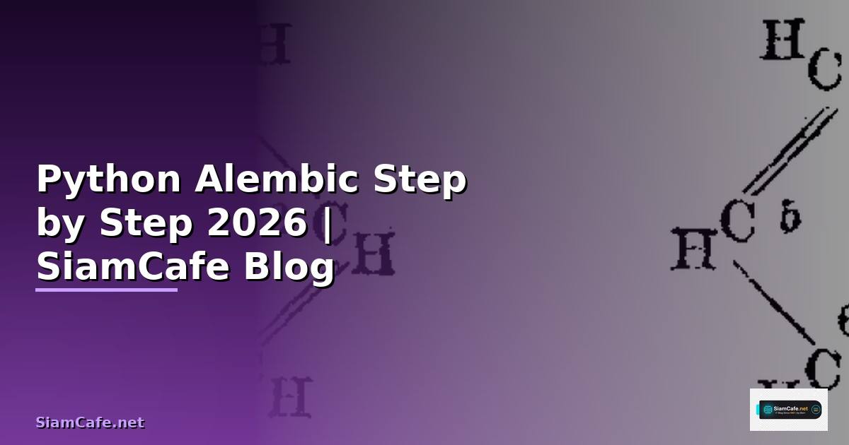 Python Alembic สำหรับมือใหม่ Step by Step — คู่มือฉบับสมบูรณ์ 2026