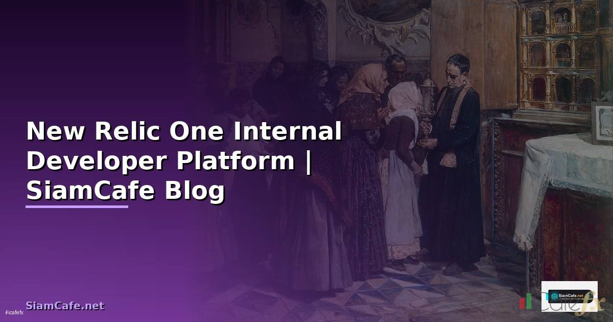 New Relic One Internal Developer Platform
