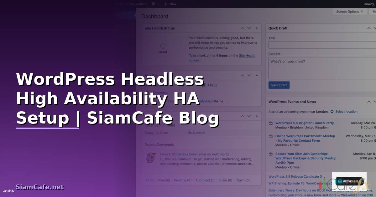 WordPress Headless High Availability HA Setup