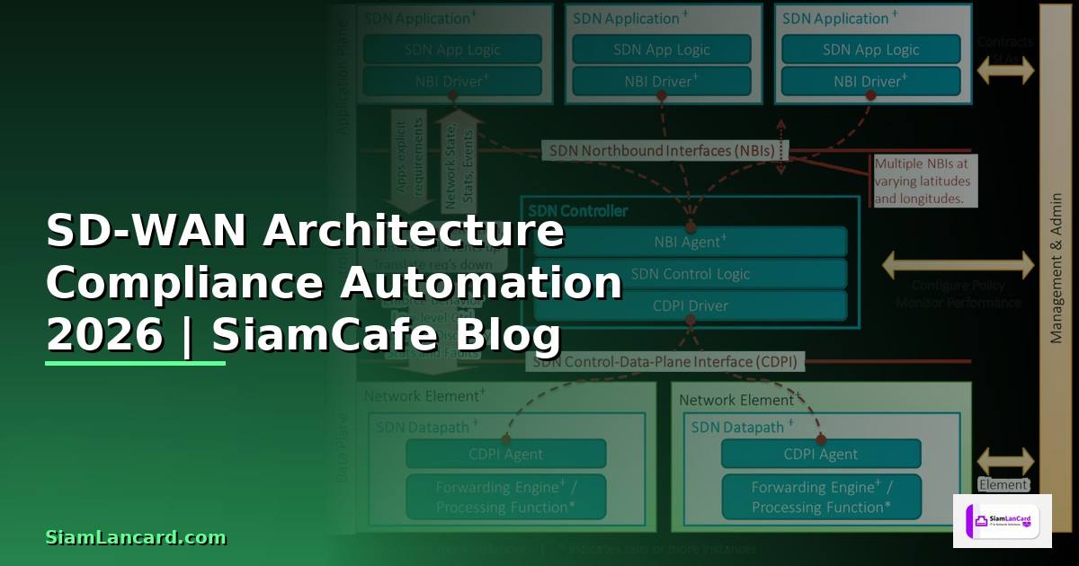 SD-WAN Architecture Compliance Automation