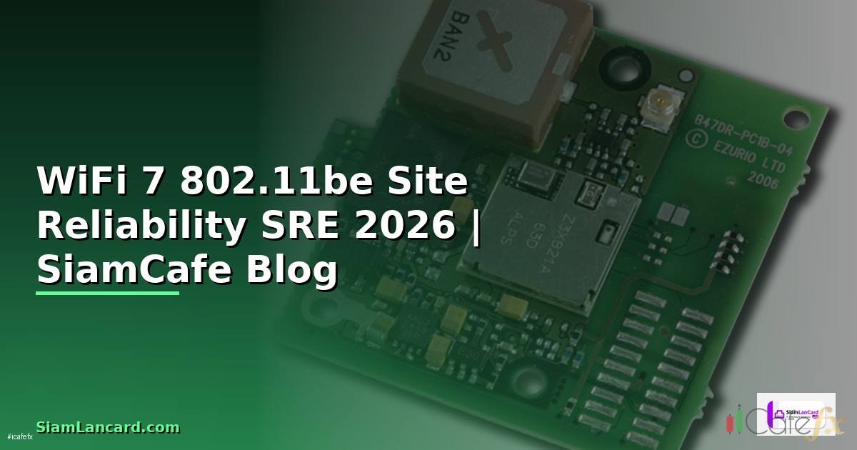 WiFi 7 802.11be Site Reliability SRE