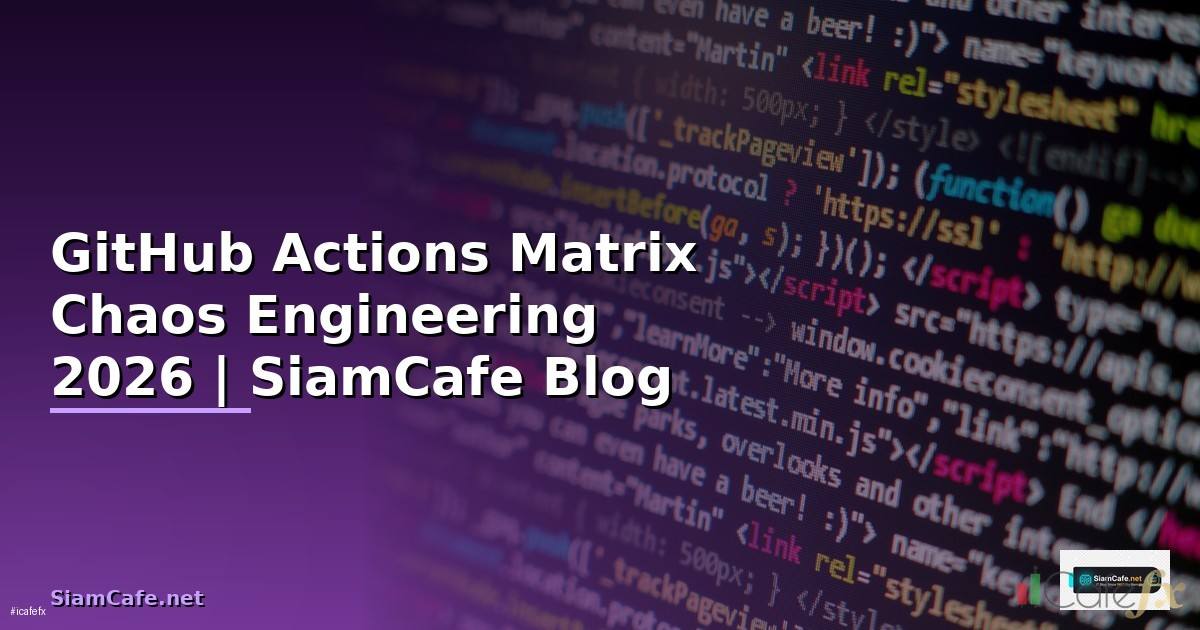 GitHub Actions Matrix Chaos Engineering