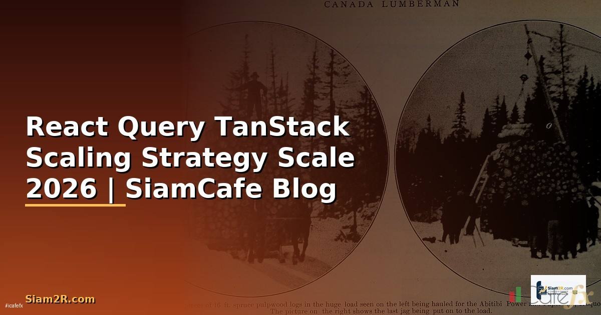 React Query TanStack Scaling Strategy วิธี Scale