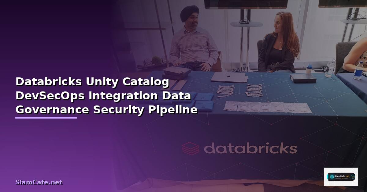 Databricks Unity Catalog DevSecOps Integration  รวม Data Governance กบ Security Pipeline