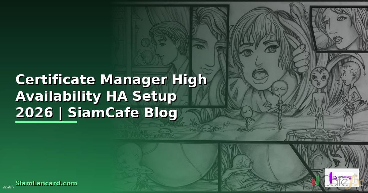 Certificate Manager High Availability HA Setup