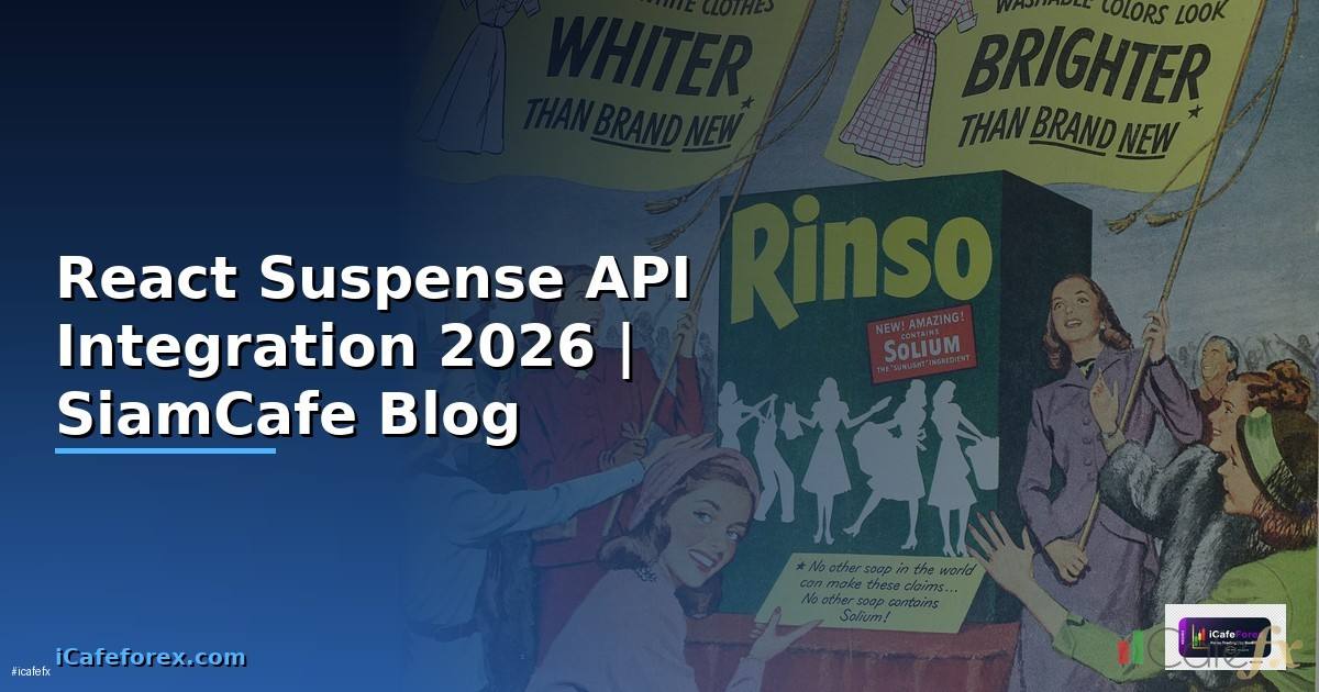 React Suspense API Integration เชื่อมต่อระบบ — คู่มือฉบับสมบูรณ์ 2026